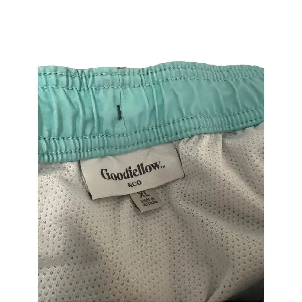 Goodfellow Flamingo & Palm Trees Swim Trunks - Men’s XL‎